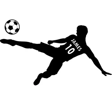 Jogador de futebol com nome e numbe vinis decorativos - TenStickers