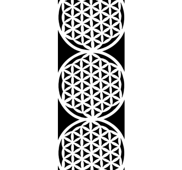 Autocolante para janelas da flor da vida - TenStickers
