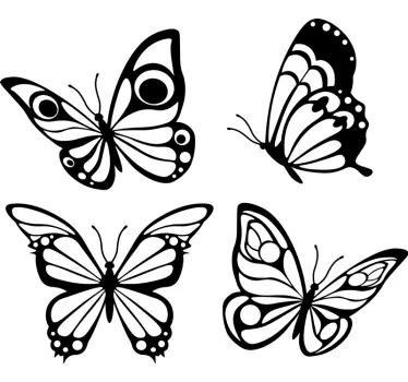 Autocolantes animais Lindas borboletas - TenStickers