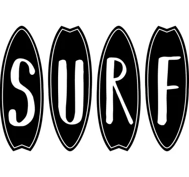 Autocolante desportivo surf em pranchas - TenStickers