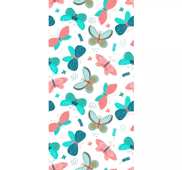 Autocolantes para janelas borboletas coloridas - TenStickers