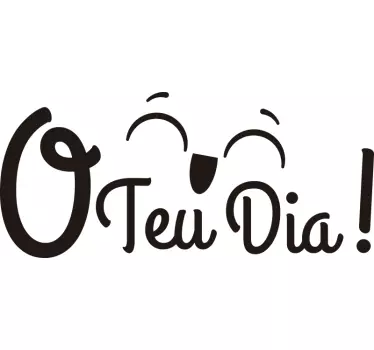 Autocolante para espelhos Hoje é o teu dia - TenStickers
