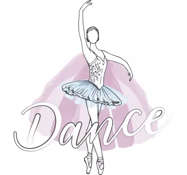 Autocolante decorativo de dança Ballet clássico - TenStickers