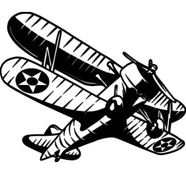 Autocolantes decorativos Vintage Avião vintage - TenStickers