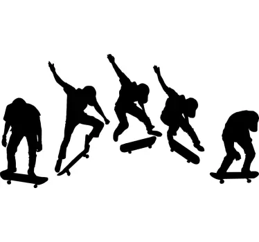 Autocolante de desportos radicais salto de skate - TenStickers