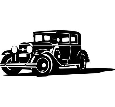 Vinil autocolante vintage de carros al capone e cadillac - TenStickers