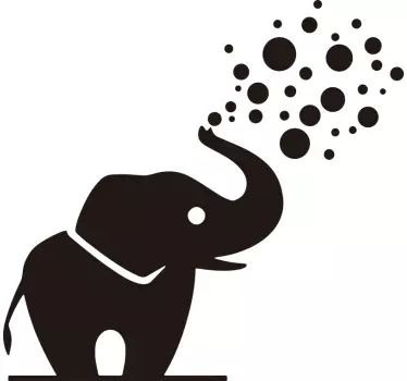 Autocolante para casa de banho elefante pequenino - TenStickers