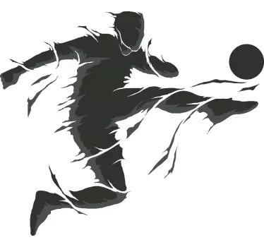 Autocolante decorativo futebol Jogador de futebol - TenStickers
