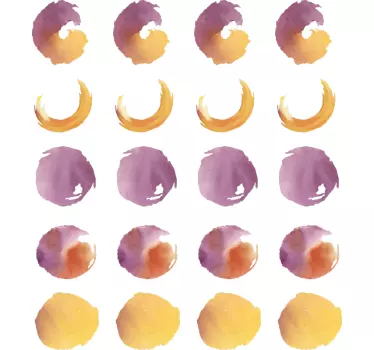 Autocolantes decorativos pontos aquarela - TenStickers