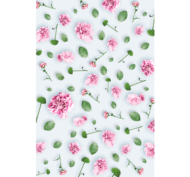 Autocolante para janelas flores rosa - TenStickers