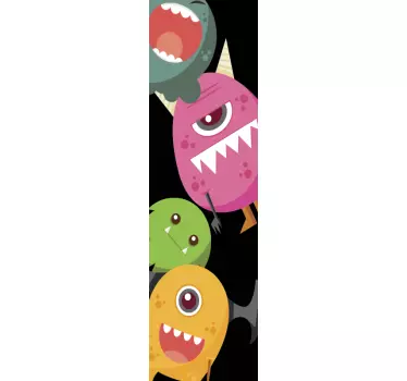 Autocolantes decorativos de Monstros Monstro em azul - TenStickers