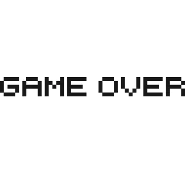 Sticker decorativo Game Over laptop - TenStickers