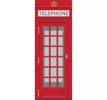 Autocolante para portas Cabine telefónica Londres - TenStickers