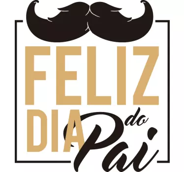 Autocolante decorativo para montras Quadro Feliz Dia do Pai  - TenStickers