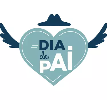 Autocolantes Promoções Feliz dia dos pais coração - TenStickers