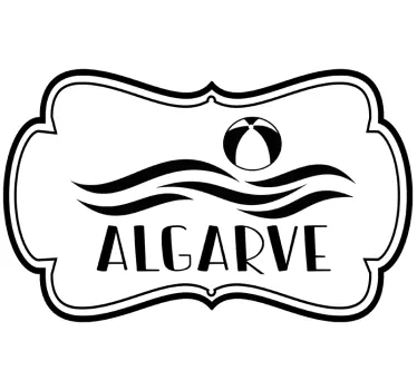 Vinil decorativo de lugares Algarve lettering - TenStickers