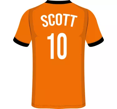 Vinil decorativo juvenil t-shirt de futebol personalizada - TenStickers