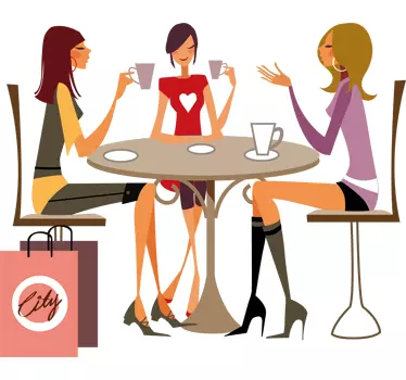 Autocolantes decorativos  meninas glamour - TenStickers