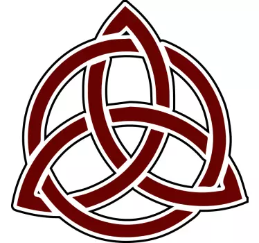 Autocolante geométrico desenho de nó celta - TenStickers