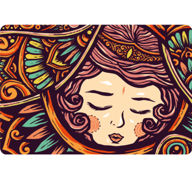 Autocolante decorativo para PC Desenho de uma mulher - TenStickers
