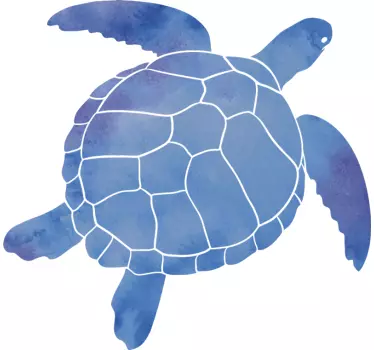 Adesivo de animais Tartaruga moderna e colorida - TenStickers