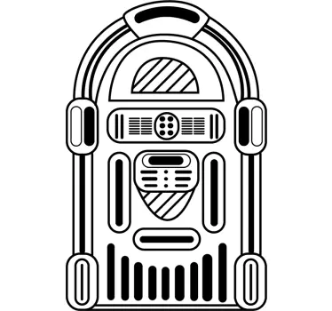 Vinil decorativo de música Jukebox - TenStickers