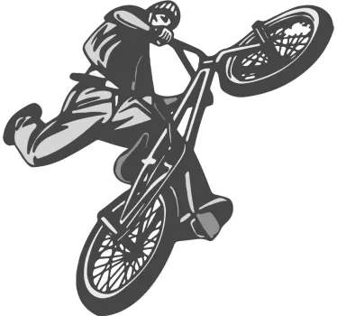 Vinil com bicicletas Bicicleta cruzar sala jovem - TenStickers