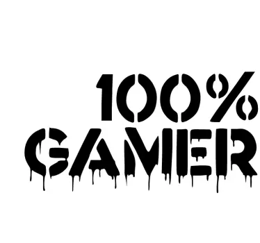 Autocolante de videojogos 100% Gamer - TenStickers
