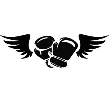 Autocolante de outros desportos Luvas de boxe com asas - TenStickers