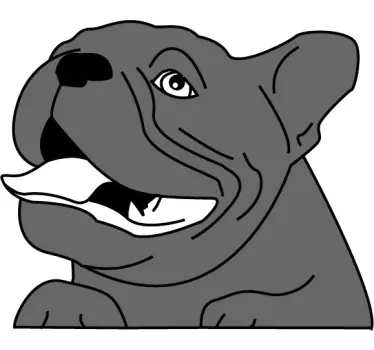 Autocolante decorativo para carros cão adorável - TenStickers