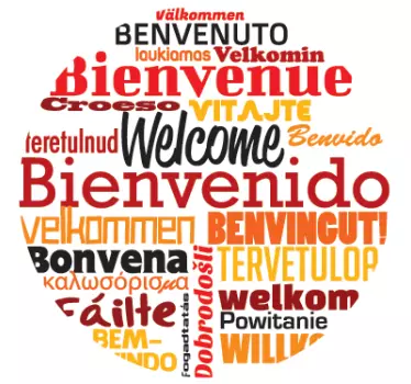 Autocolante decorativo boas-vindas - TenStickers