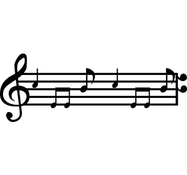 Autcolante cabide personalizado Nota musical - TenStickers