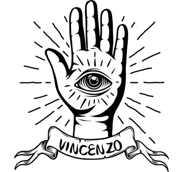 Vinil ícone Olho-com-nome - TenStickers