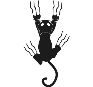 Autcolante cabide personalizado Cabide gato - TenStickers