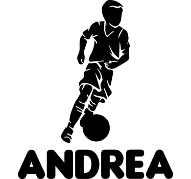Autocolante decorativo futebol Jogador de menino - TenStickers