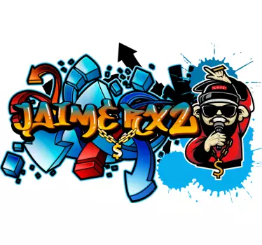 Autocolantes decorativos de arte Grafite personalizado - TenStickers