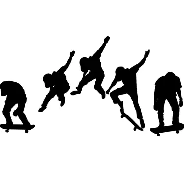 Autocolantes de outros desportos Homem com skate - TenStickers