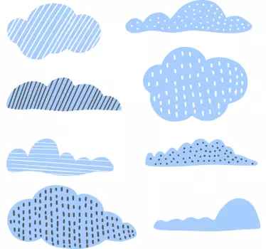 Autocolantes de ilustrações Desenhos de nuvens - TenStickers