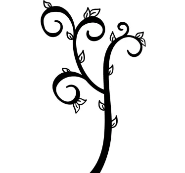 Autocolantes de flores e plantas árvore de folhas simples - TenStickers