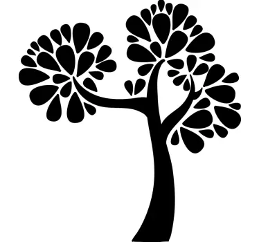 Autocolantes de flores e plantas árvore suportada - TenStickers