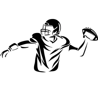 Autocolantes desporto Jogador de futebol americano - TenStickers