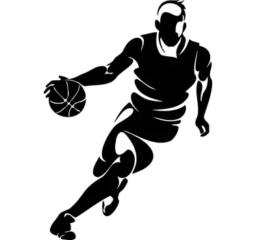 Autocolantes de Basquetebol Jogador de basquete profissional - TenStickers
