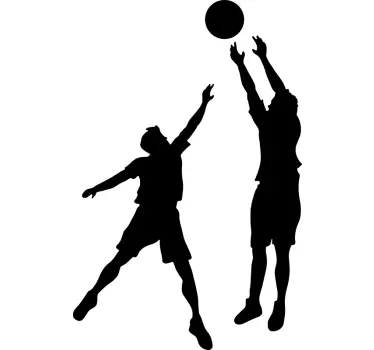 Autocolantes de Basquetebol Duas pessoas jogando basquete - TenStickers