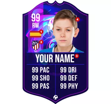Autocolante decorativo futebol Cartão fifa - TenStickers