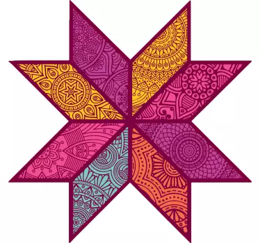 Figuras geométricas Autocolantes Mosaico paisley - TenStickers