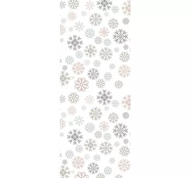 Autocolantes decorativos de Natal Padrão de flocos de neve - TenStickers