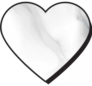 Autocolantes decorativos do Amor Coração fofo com mármore - TenStickers
