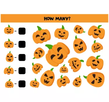 Autocolantes decorativos de halloween Operações matemáticas - TenStickers