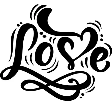 Autocolantes decorativos do Amor Citação de quarto de amor fofo - TenStickers
