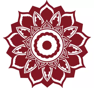 Autocolante de arte mandala botânica intrincada - TenStickers